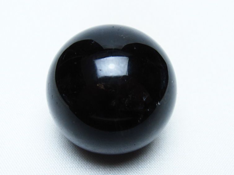 黒水晶 丸玉 34mm モリオン スフィア 置物 一点物 141-8235