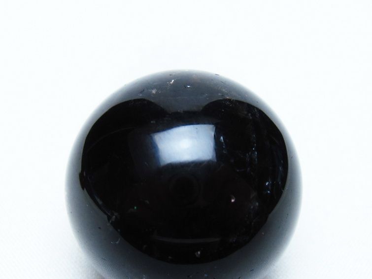 黒水晶 丸玉 34mm モリオン スフィア 置物 一点物 141-8236