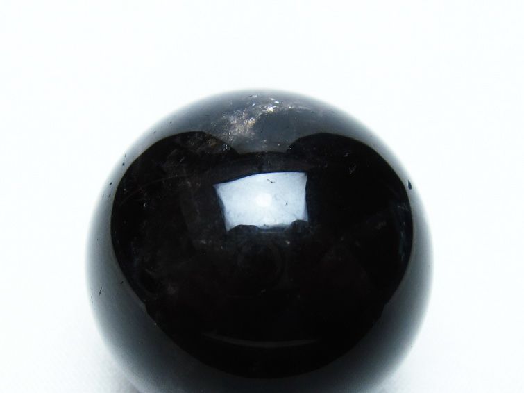 黒水晶 丸玉 34mm モリオン スフィア 置物 一点物 141-8238