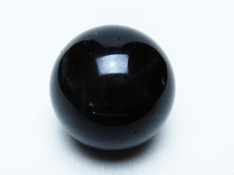黒水晶 丸玉 34mm モリオン スフィア 置物 一点物 141-8239
