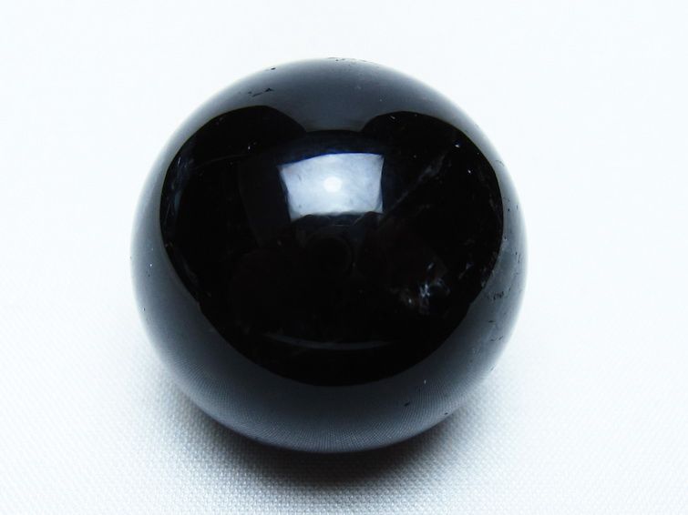 黒水晶 丸玉 34mm モリオン スフィア 置物 一点物 141-8240