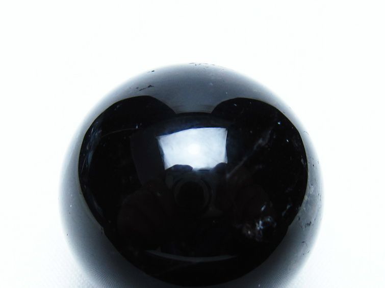 黒水晶 丸玉 34mm モリオン スフィア 置物 一点物 141-8240