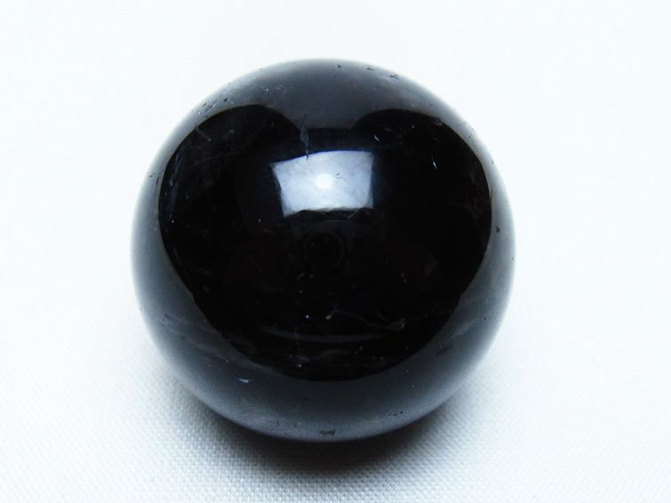 黒水晶 丸玉 34mm モリオン スフィア 置物 一点物 141-8241