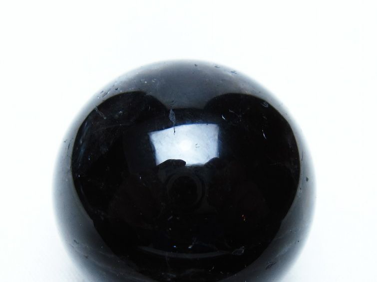 黒水晶 丸玉 34mm モリオン スフィア 置物 一点物 141-8241