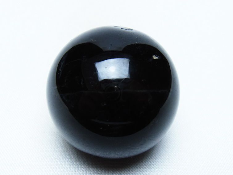黒水晶 丸玉 34mm モリオン スフィア 置物 一点物 141-8242