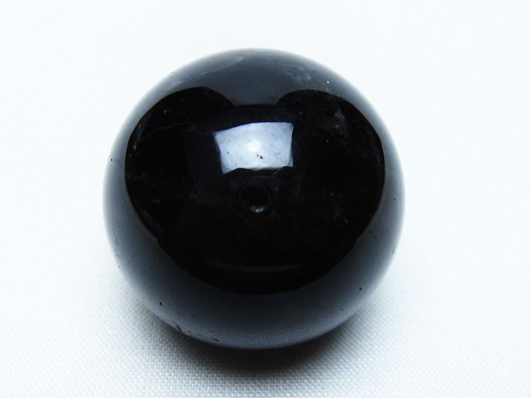 黒水晶 丸玉 34mm モリオン スフィア 置物 一点物 141-8243