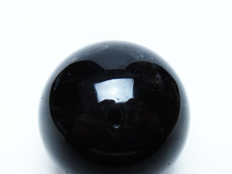 黒水晶 丸玉 34mm モリオン スフィア 置物 一点物 141-8243