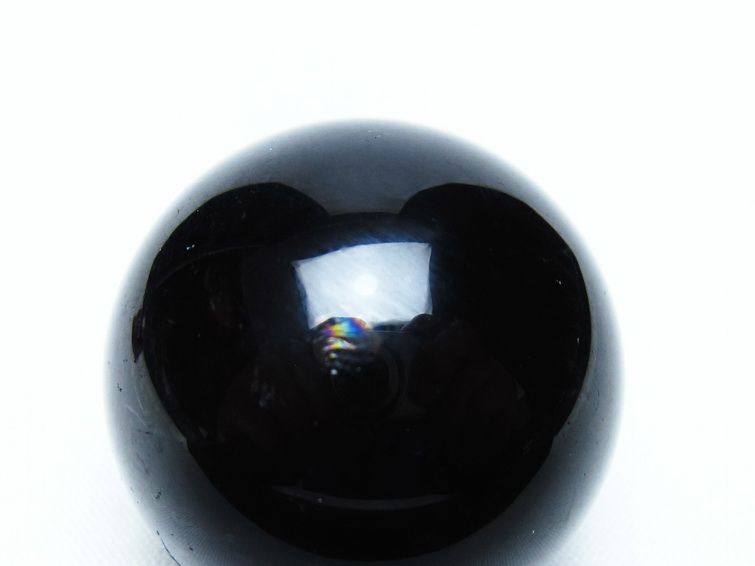 黒水晶 丸玉 34mm モリオン スフィア 置物 一点物 141-8245