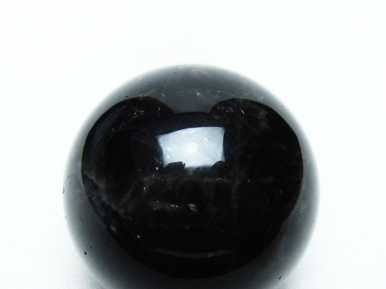 黒水晶 丸玉 34mm モリオン スフィア 置物 一点物 141-8246