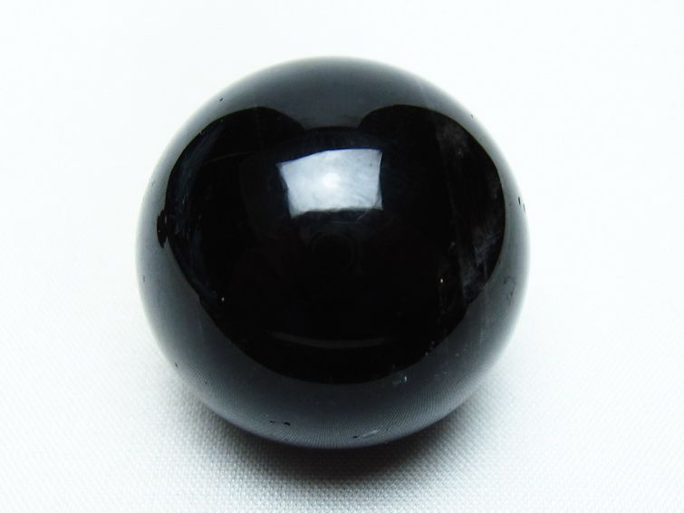 黒水晶 丸玉 34mm モリオン スフィア 置物 一点物 141-8247
