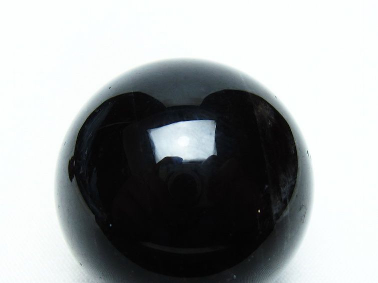 黒水晶 丸玉 34mm モリオン スフィア 置物 一点物 141-8247