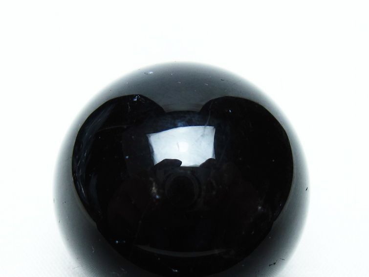 黒水晶 丸玉 34mm モリオン スフィア 置物 一点物 141-8248