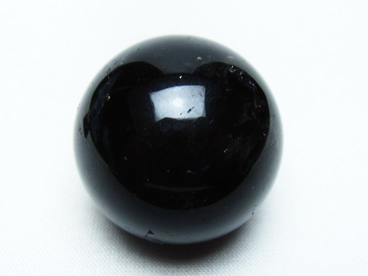 黒水晶 丸玉 34mm モリオン スフィア 置物 一点物 141-8249