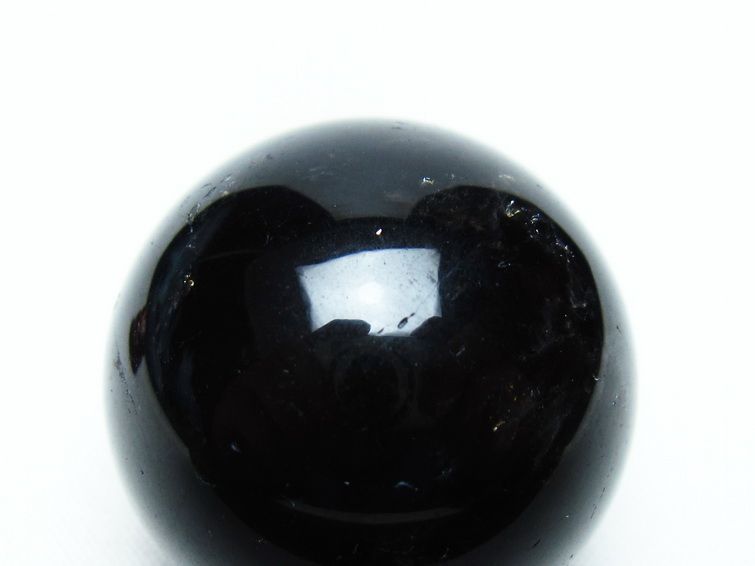 黒水晶 丸玉 34mm モリオン スフィア 置物 一点物 141-8249