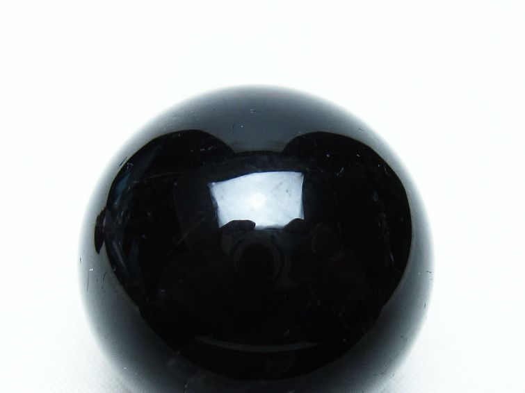黒水晶 丸玉 34mm モリオン スフィア 置物 一点物 141-8250