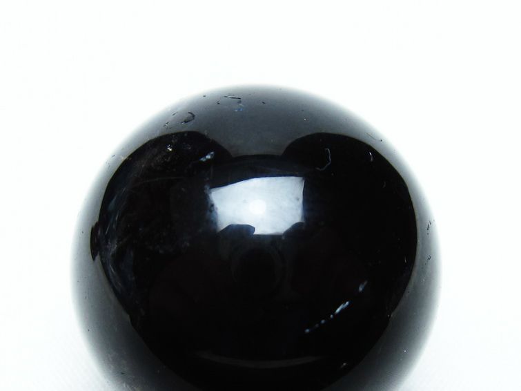 黒水晶 丸玉 34mm モリオン スフィア 置物 一点物 141-8251