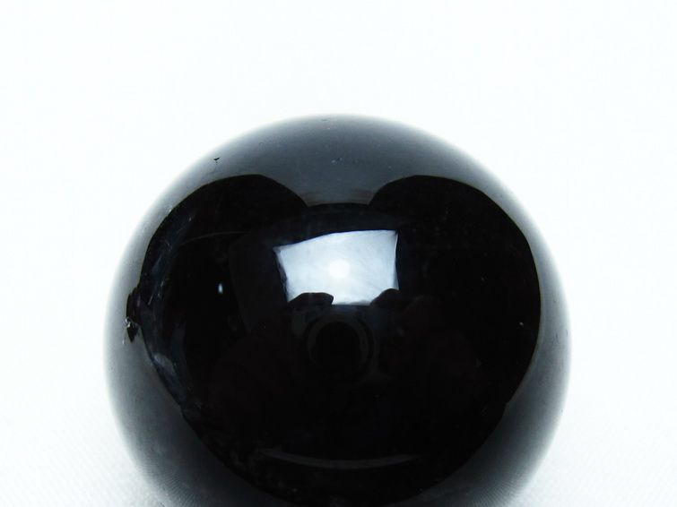 黒水晶 丸玉 34mm モリオン スフィア 置物 一点物 141-8252