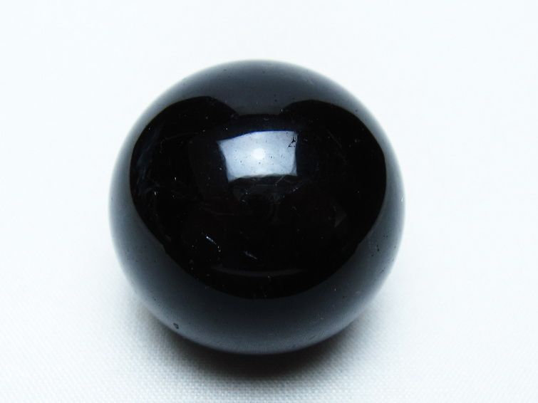 黒水晶 丸玉 34mm モリオン スフィア 置物 一点物 141-8256