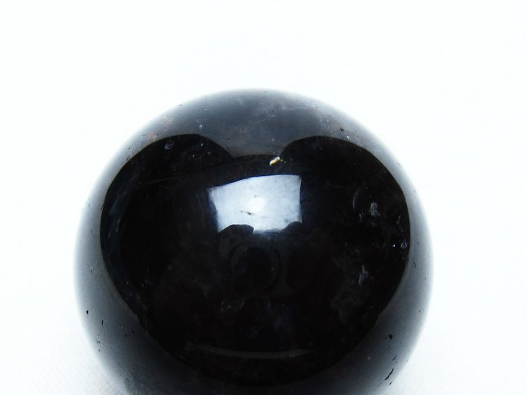 黒水晶 丸玉 33mm モリオン スフィア 置物 一点物 141-8257