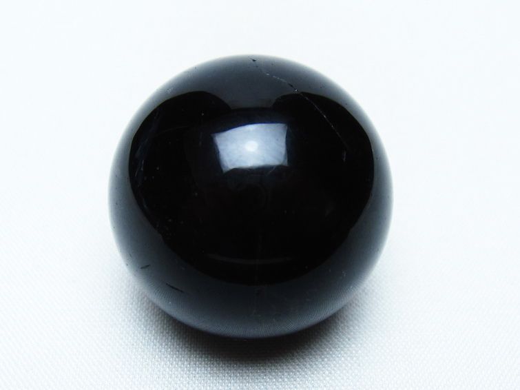 黒水晶 丸玉 33mm モリオン スフィア 置物 一点物 141-8258