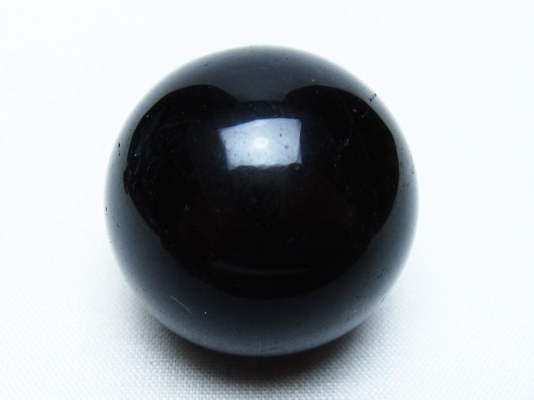 黒水晶 丸玉 33mm モリオン スフィア 置物 一点物 141-8259