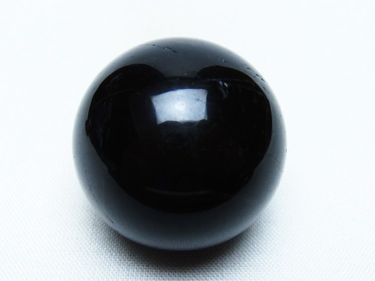 黒水晶 丸玉 31mm モリオン スフィア 置物 一点物 141-8261