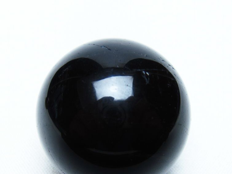 黒水晶 丸玉 31mm モリオン スフィア 置物 一点物 141-8261