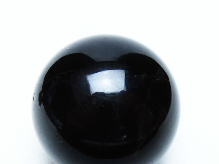 黒水晶 丸玉 36mm モリオン スフィア 置物 一点物 141-8262