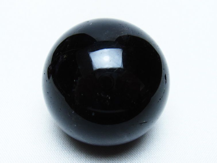 黒水晶 丸玉 36mm モリオン スフィア 置物 一点物 141-8263