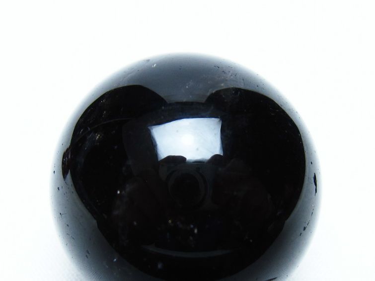 黒水晶 丸玉 36mm モリオン スフィア 置物 一点物 141-8263