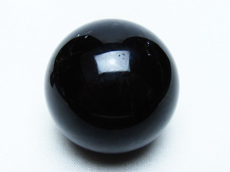 黒水晶 丸玉 36mm モリオン スフィア 置物 一点物 141-8264