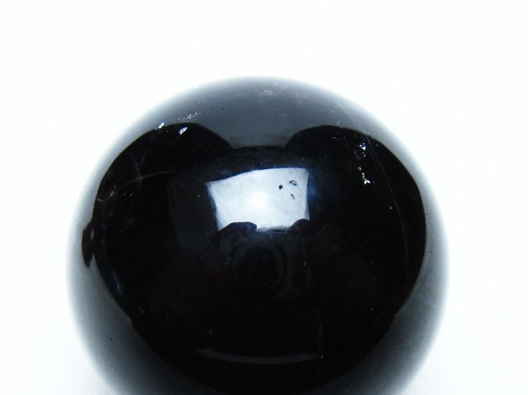 黒水晶 丸玉 36mm モリオン スフィア 置物 一点物 141-8264