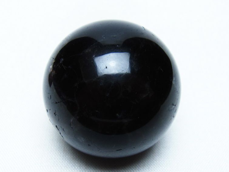 黒水晶 丸玉 36mm モリオン スフィア 置物 一点物 141-8265