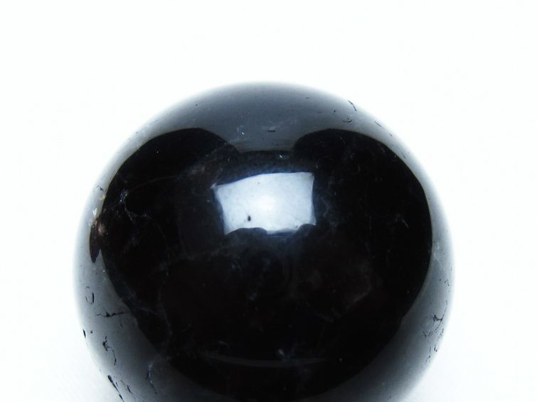 黒水晶 丸玉 36mm モリオン スフィア 置物 一点物 141-8265