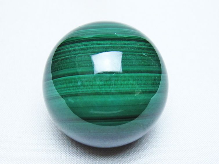 マラカイト 丸玉 41mm スフィア 置物 一点物 141-8314