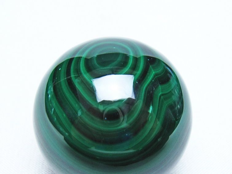 マラカイト 丸玉 38mm スフィア 置物 一点物 141-8337