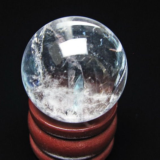 アイリスクォーツ 水晶 丸玉 虹入り 25mm スフィア 水晶玉 置物 原石 一点物 141-8489