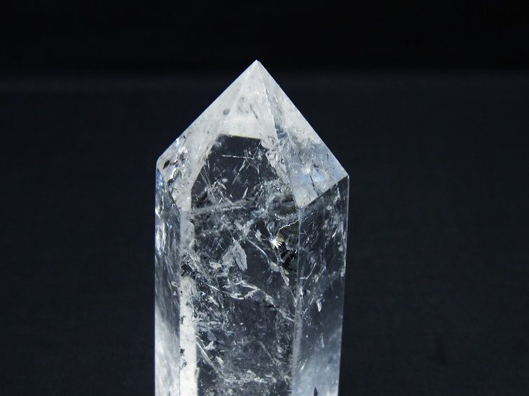 水晶 六角柱 ポイント 置物 一点物 142-10001