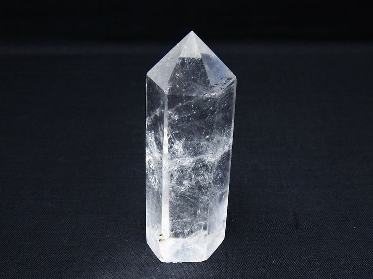 水晶 六角柱 ポイント 置物 一点物 142-10002
