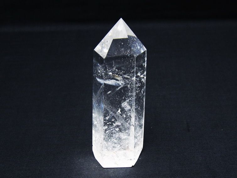水晶 六角柱 ポイント 置物 一点物 142-10006
