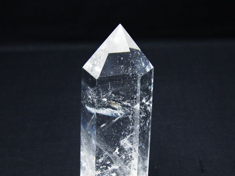 水晶 六角柱 ポイント 置物 一点物 142-10006