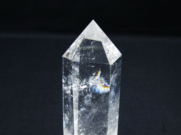 水晶 六角柱 ポイント 置物 一点物 142-10006