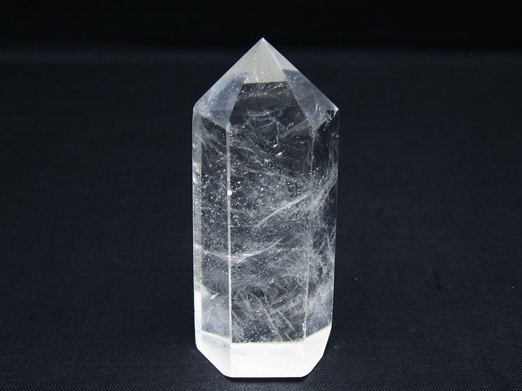 水晶 六角柱 ポイント 置物 一点物 142-10012