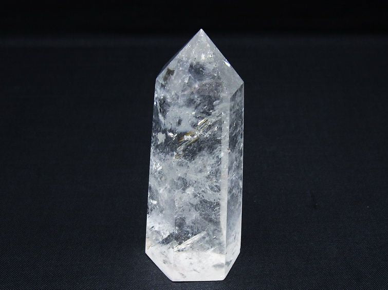 水晶 六角柱 ポイント 置物 一点物 142-10013