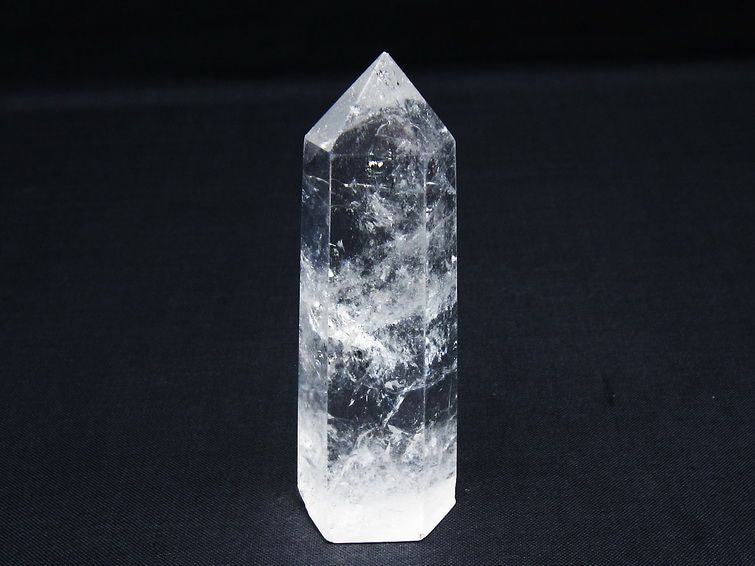 水晶 六角柱 ポイント 置物 一点物 142-10016