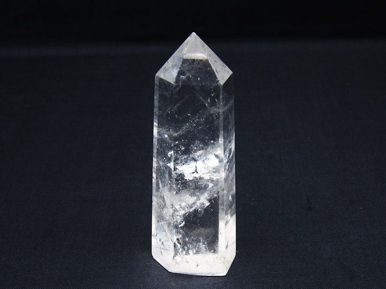 水晶 六角柱 ポイント 置物 一点物 142-10018
