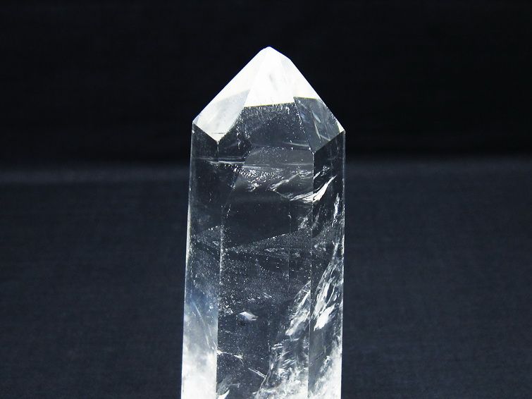 水晶 六角柱 ポイント 置物 一点物 142-10031