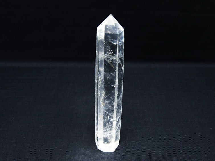 水晶 六角柱 ポイント 置物 一点物 142-10037
