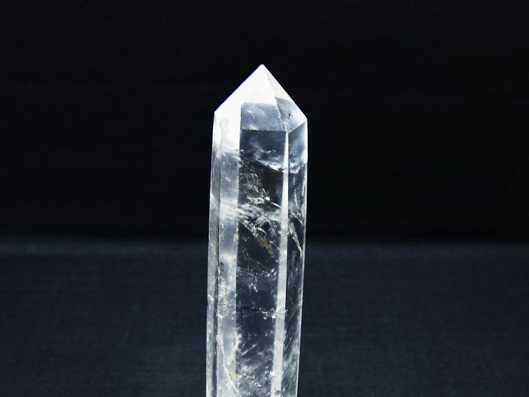 水晶 六角柱 ポイント 置物 一点物 142-10037