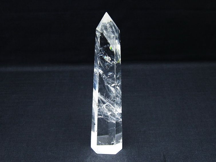 水晶 六角柱 ポイント 置物 一点物 142-10039